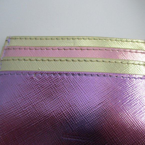 Urban Outfitters Purple & Gold Metallic Card Case NEW - Picture 8 of 9